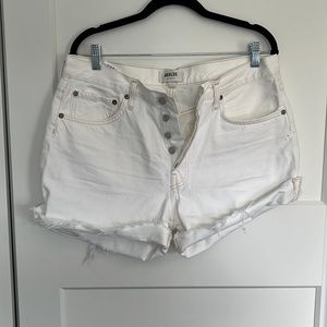 Agolde Parker Long Short in Pana Cotta